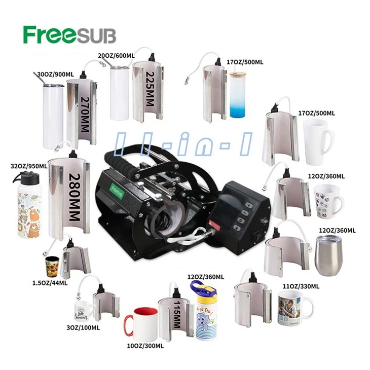 SVOMK And Freesub 11 in 1 Combo Tumbler Printing Machine